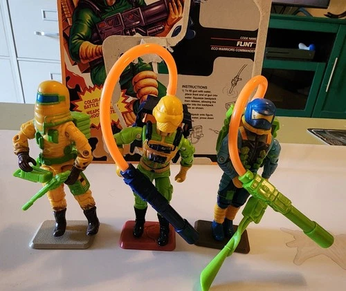 Hasbro Gi Joe Eco Warriors Lot Complete W File Card