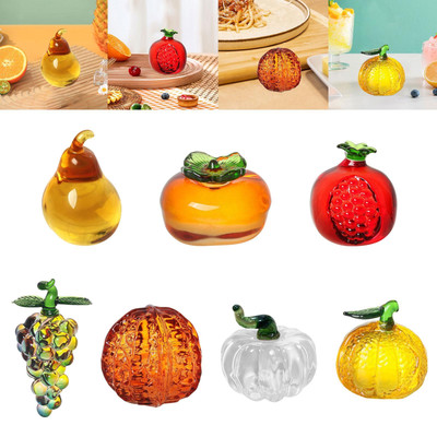 Obstfiguren aus Glas, Miniatur Briefbeschwerer, Kunsthandwerk, Kunst