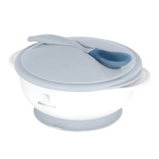 Kikka Boo Saugnapf Sch&uuml;ssel Mit W&auml;rmesensor L&ouml;ffel Blau