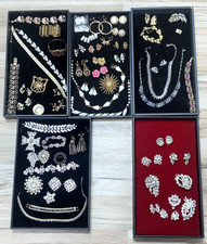 Vintage CORO/WEISS/EISENBERG JEWELRY Lot - Necklaces Earrings Bracelets Brooches