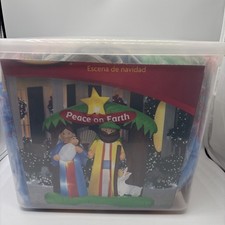 Holiday Living 6.5ft Nativity Scene Lighted Christmas Inflatable