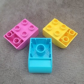 8 DUPLO Lego Bricks Slope Inverted 98224 98252 Toy Kid Preschool Daycare Pretend