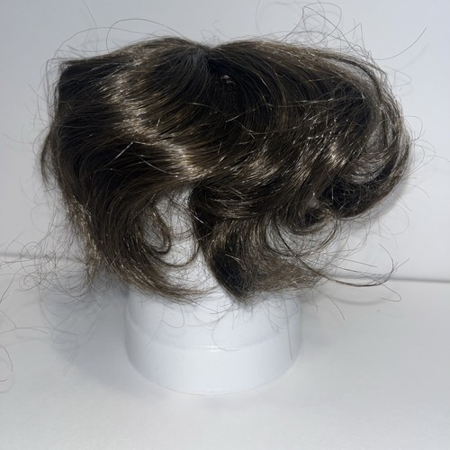 Parrucca bambola 16-17 marrone scuro corta dritta grande stile capelli ondulati 16” 17” cappuccio/parrucca - Foto 1 di 5