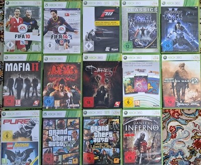 Xbox 360 Spielesammlung insg. 14 Spiele (Fifa, GT, GTA, COD MW2, ...)
