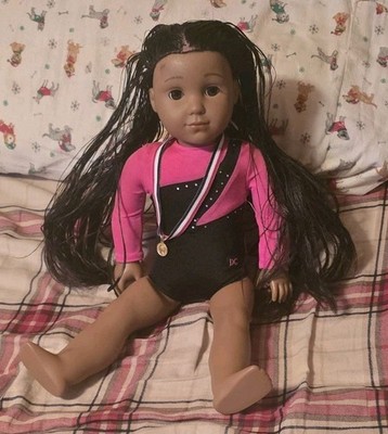 American Girl Truly Me 18'' Play Olympic Suit Dark Skin 2017