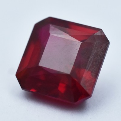 Red Ruby 14.00 Ct Natural Square Cut Loose Gemstone CERTIFIED Best For Ring Size