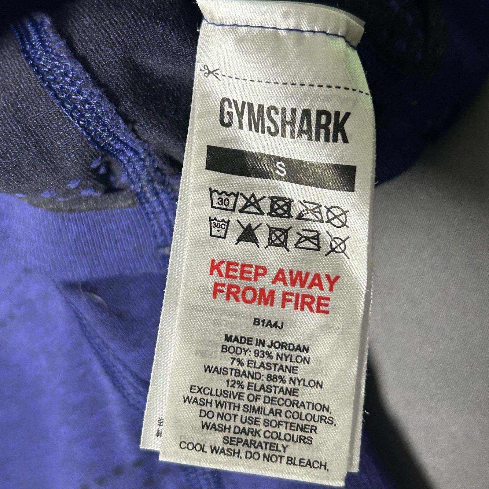 Gymshark Women's Vital Seamless 2.0 Shorts JL3 Cobalt Purple Marl Small thumbnail 5