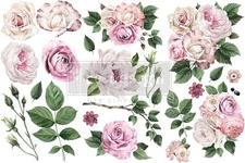 Redesign Decor Transfers-Delicate Roses 6"x12" 655350653484 Multi 