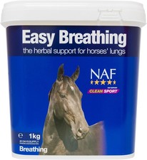 NAF Easy Breathing 1kg – Herbal Respiratory Supplement for Horses – Support