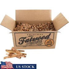 Natural Pine Fire Starters 25Lbs Fatwood Fire Starter Sticks Outdoor Campfire