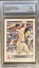 Spencer Strider RC Gem Mint 10 💎 DSG 2022 Topps Series 2 # 509 !!! RARE !!!