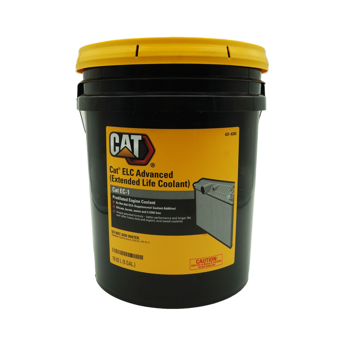 Cat 437-8200 Extended Life Coolant Advanced 50/50 Premix (5 Gallon