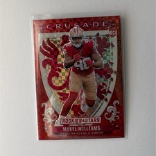 Panini 2025 Rookies & Stars Crusade Red Plaid #25 Mykel Williams 49ers Rookie