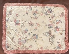 Vintage Fringed Tapestry Cushion Cover Fringe Edges 40cm X 29cm Zipped