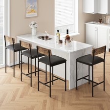 Modern Dining Table Set Kitchen & Bistro Furniture Upholstered PU Chairs 2/3/4pc