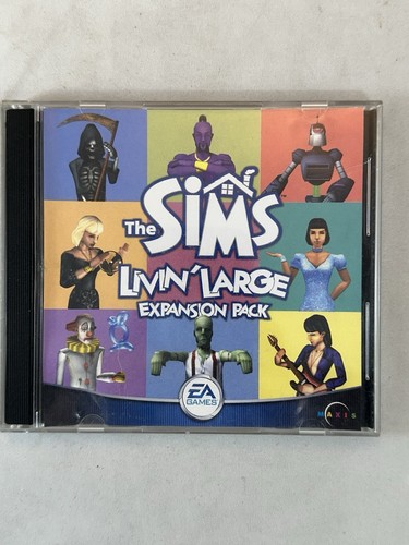 Lot The Sims Original Game + Vacation & Livin’ Large Reference Card PC VTG - Picture 5 of 11