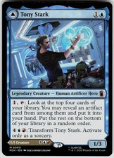 Tony Stark [Borderless Foil] #350 Prices | Magic Marvel Super