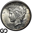 1926-S Peace Dollar, Attractive Album Toner, Gem BU++