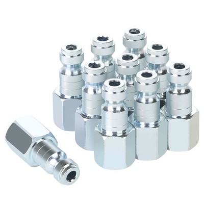 JOROY Air Compressor Accessories Fittings, Automotive 1/4 FNPT PLUG, Silver 
