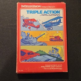 Lot Of 5 Intellivision Games Astro, Triple Action, Space Armada, Star Strike Etc