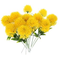 12 Pcs Fake Dandelion Flowers Simulation Flower Adornment for Office Decor