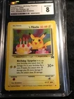 Pokemon Birthday Pikachu Black Star Holo Promo #24 CGC 8