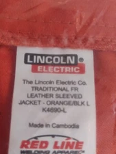 LINCOLN ELECTRIC K4690-L Welding Jacket