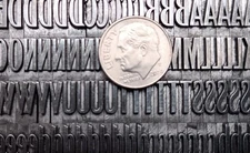 Metal Letterpress Printing Type 30pt Globe Extra Condensed  D86  9#