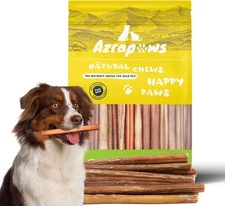15x 6'' NATURAL BULLY STICKS FOR SMALL MEDIUM LARGE DOGS 100% GRASS-FED BEEF USA