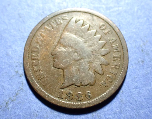1886 Type 2 Indian Cent  Good details