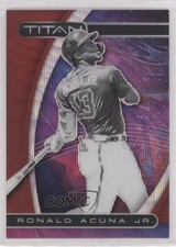 2021 Panini Chronicles Titan Ruby Wave Prizm 152/199 Ronald Acuna Jr #2 o3p