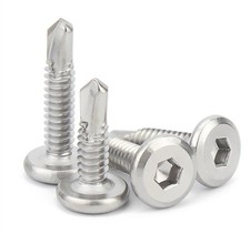 M5 M6 Hex Socket Flat Head Self Drilling Screws Allen Key 410 Stainless Steel
