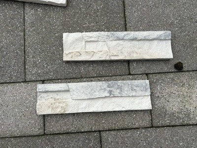 Steinverblender aus Leichtbeton, beige-grau,  380x100x20 mm, ca. 12 Quadratmeter