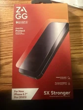 ZAGG Apple iPhone 15 Pro Max Glass EliteScreen Protector, 5X Stronger 