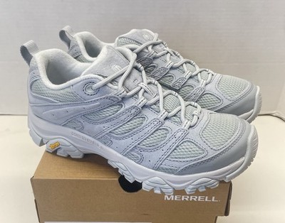 Merrell Women Moab 3 Ready Zip Shoes Zipper Size 8 Gale White Silver NEW J038806