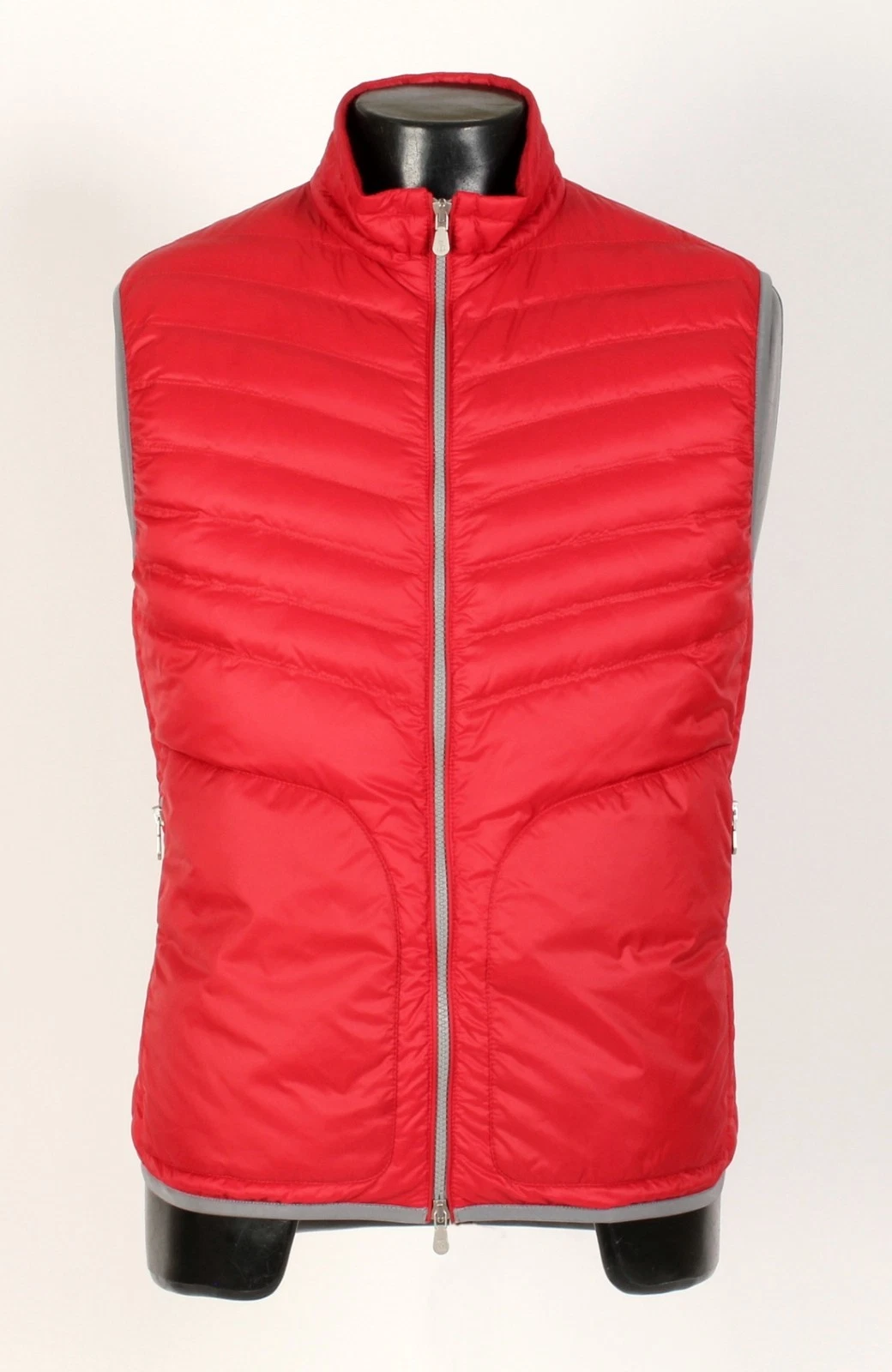 Brunello Cucinelli — Brunello Cucinelli Nylon / Goose Down Puffer Vest - Red - L - $1795 Retail