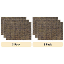 6 Pack 18x24 Inch Remnant Carpet Mats Non-Slip Backing Assorted Colors