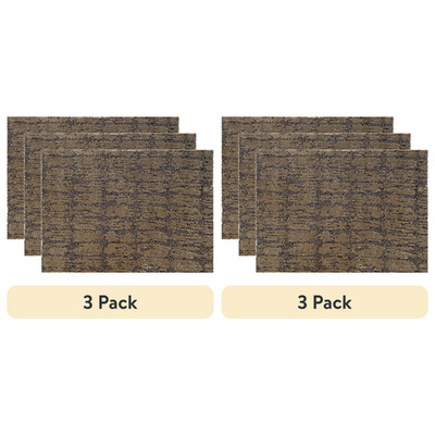 6 Pack 18x24 Inch Remnant Carpet Mats Non-Slip Backing Assorted Colors