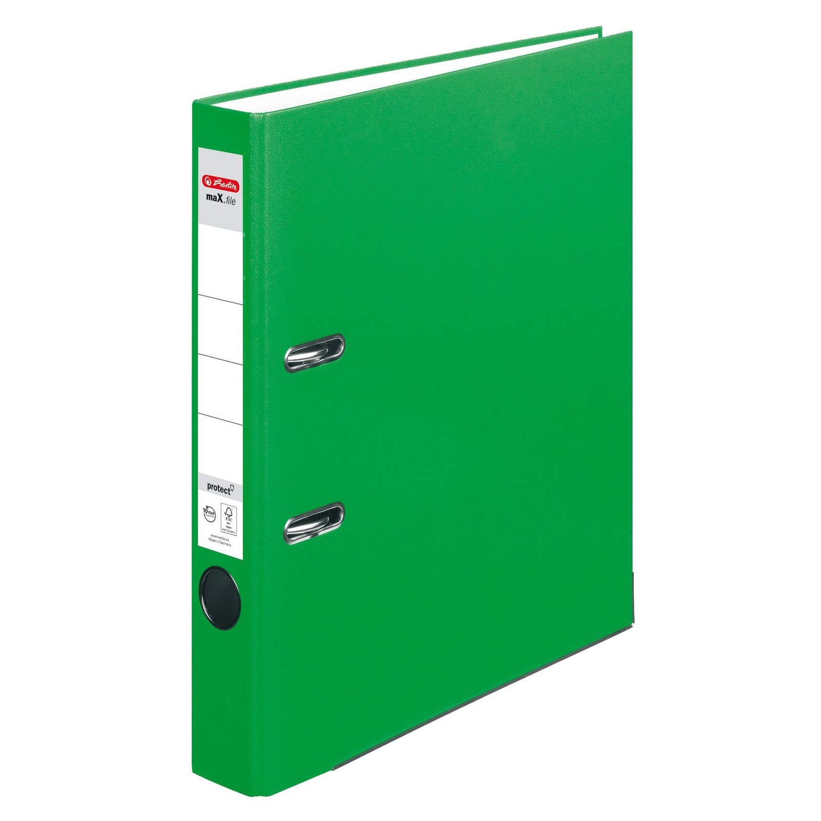 Herlitz max. File Protect A4 5 cm with Slip-in Spine Label 5450309 Folder Red Li