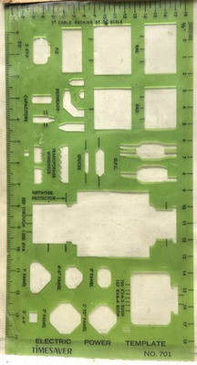 #ad New Timesaver Electric Power No. 701 Professional Template Pocket Size $6.99