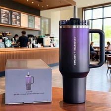 New Starbucks x Stanley 2025 China Halloween Purple 40oz SS Tumbler