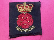 Vintage Boy Scout Ribbon Style County Badge Hampshire 53cm x 53cm