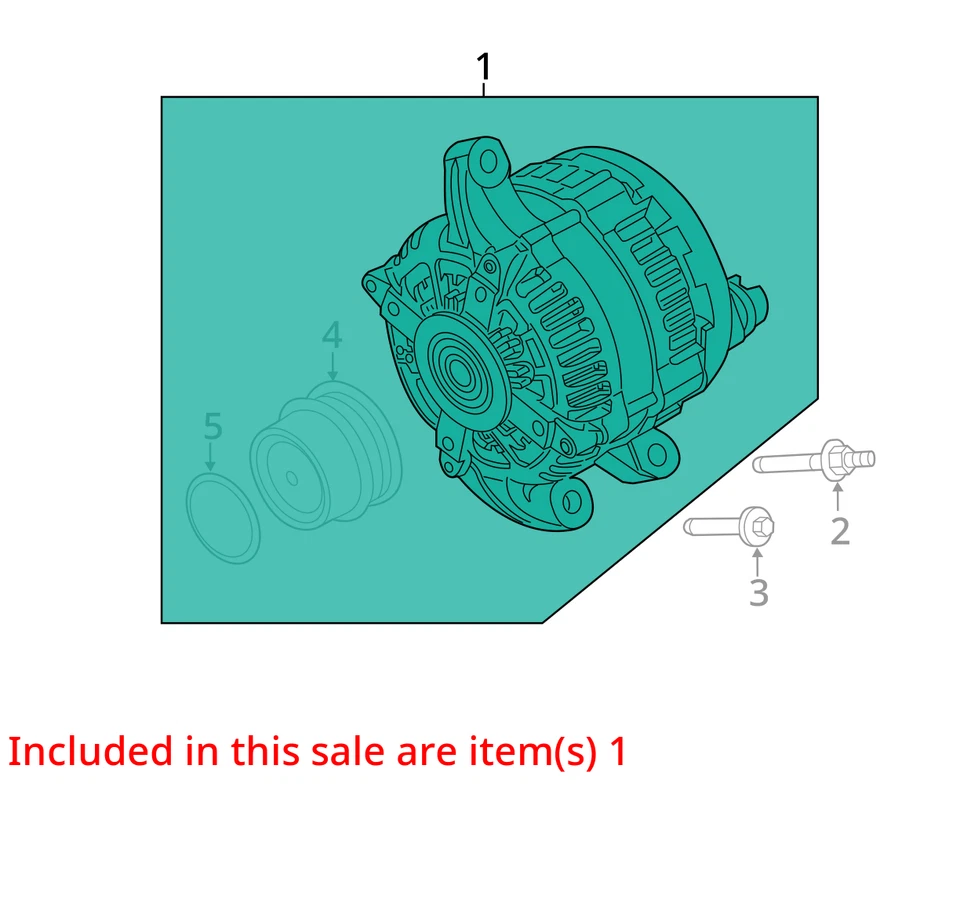 Lincoln MKT 2016 alternador OEM 116 k millas - LKQ393566734 Foto 4 de 4