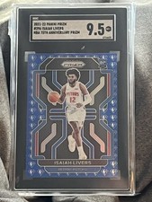 2021-22 Panini Prizm Isaiah Livers 75th Anniversary Rookie Pistons SGC 9.5 Suns