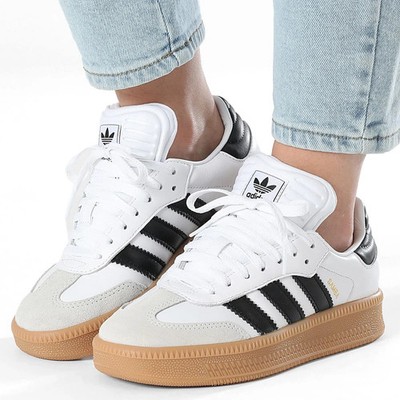 Adidas Samba Damen XLG Weiß Schwarz Original 35 36 37 38 39 Schuhe Mädchen Sport