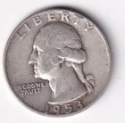 1953 Silver Washington Quarter  90% Silver  Circulated Beautiful Condition #1200