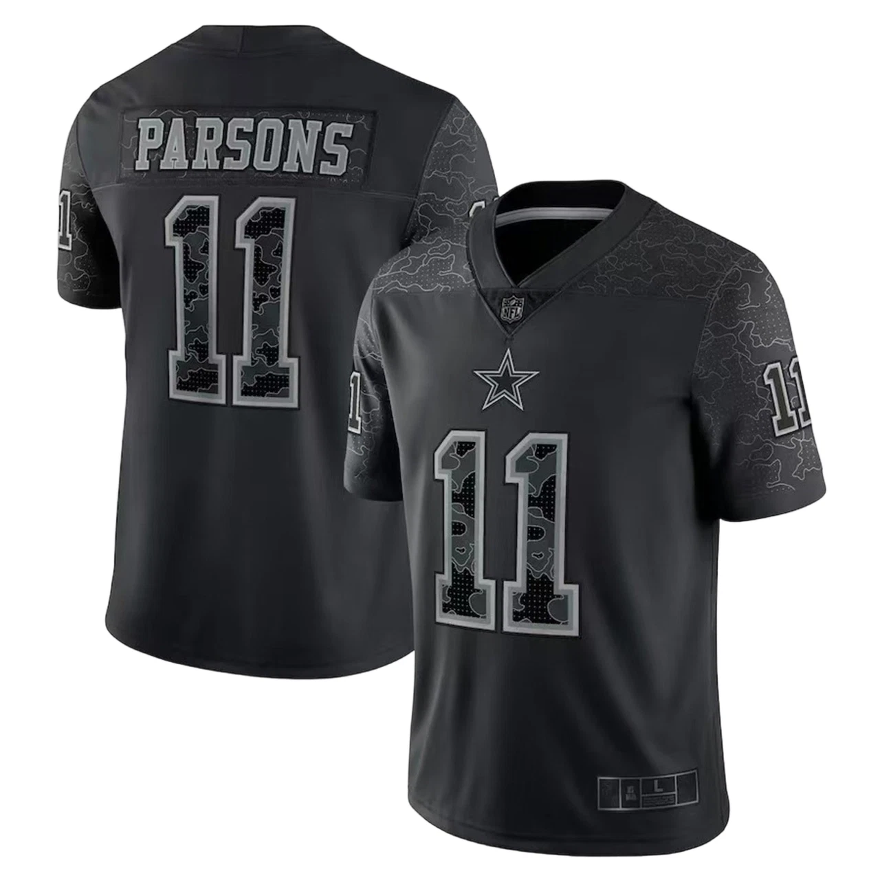 Men's Black RFLCTV Reflective Jersey