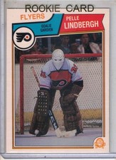 1983-84 OPC O-Pee-Chee hockey Pelle Lindbergh RC rookie original card NM+ FLYERS