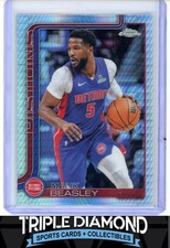 2025-26 Topps Chrome #36 Malik Beasley Prism Refractor Pistons C352
