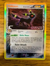 NM! Umbreon (17/113) EX Delta Species Stamped Reverse Holo Rare Pokemon Karte!